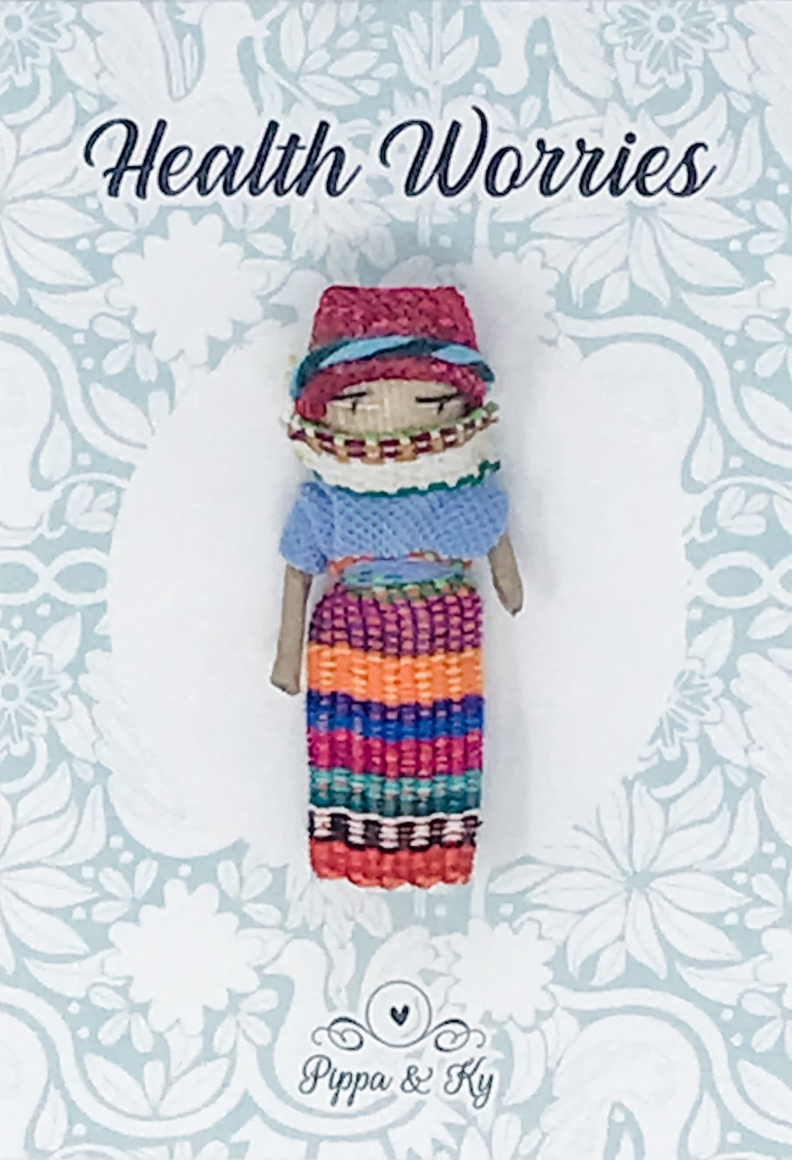 Guatemalan " Health Worries" Worry Doll