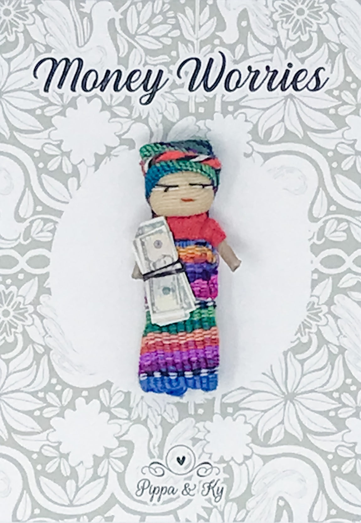 Guatemalan "Money Worries" Worry Doll