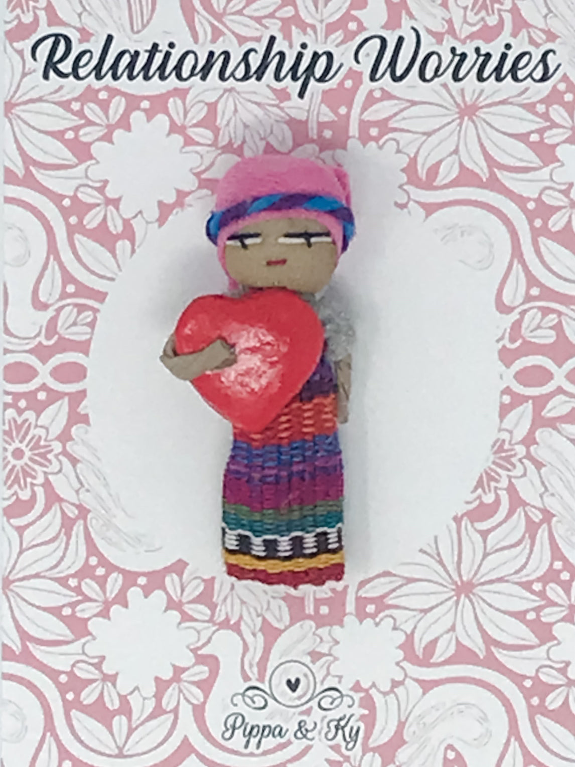 Guatemalan "Relationship Worries" Worry Doll
