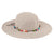 C.C. Straw Hat W Color Decorative String - Ivory