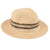 C.C. Straw Hat W Multicolored Band - Sand