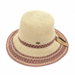 C.C. Crochet Cloche Hat - Natural