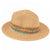 C.C. Straw Hat W Multicolored Band - Sand