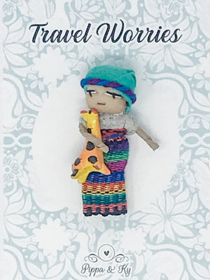 Guatemalan  "Travel Worries" Worry Doll