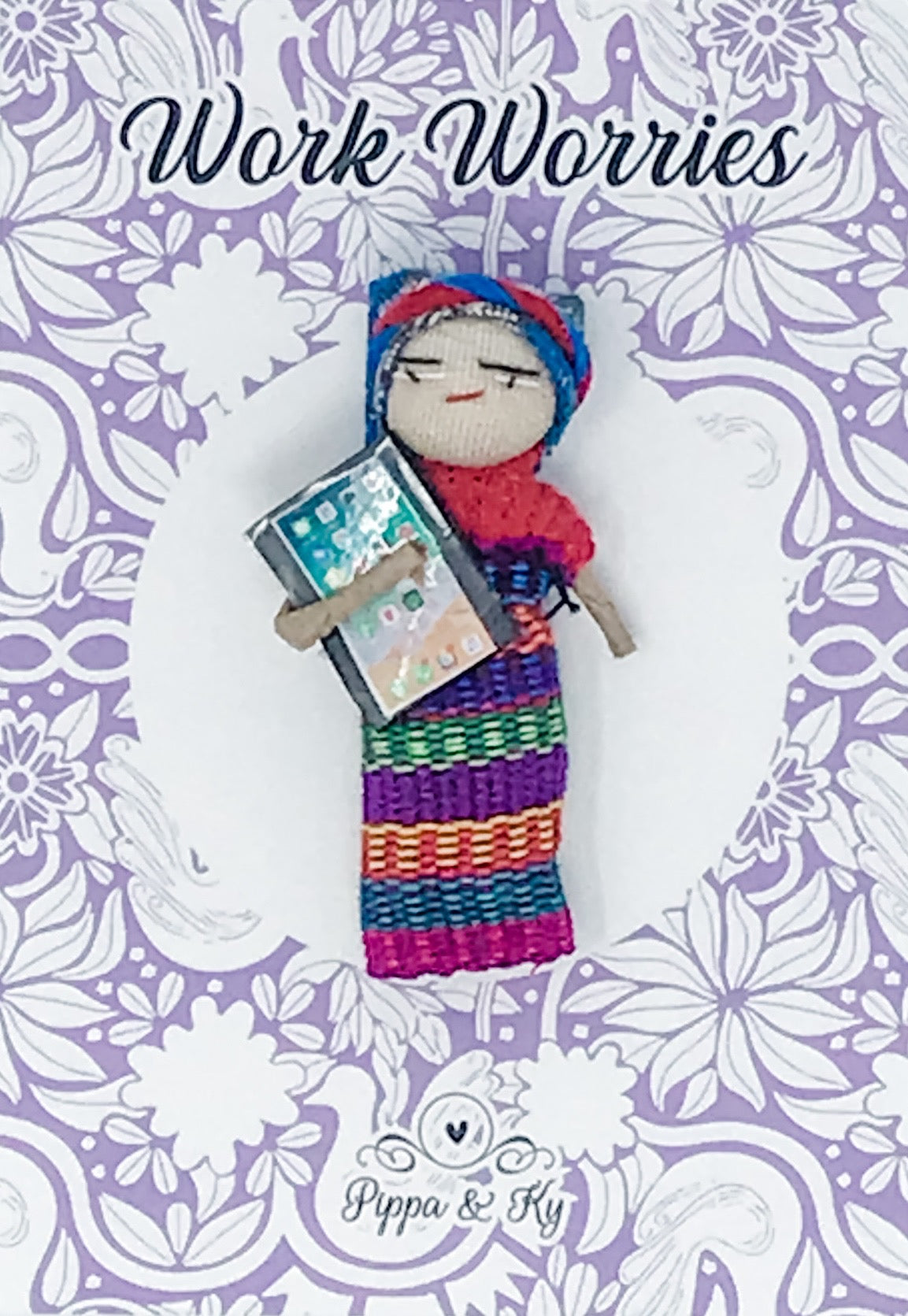 Guatemalan "Work Worries" Worry Doll