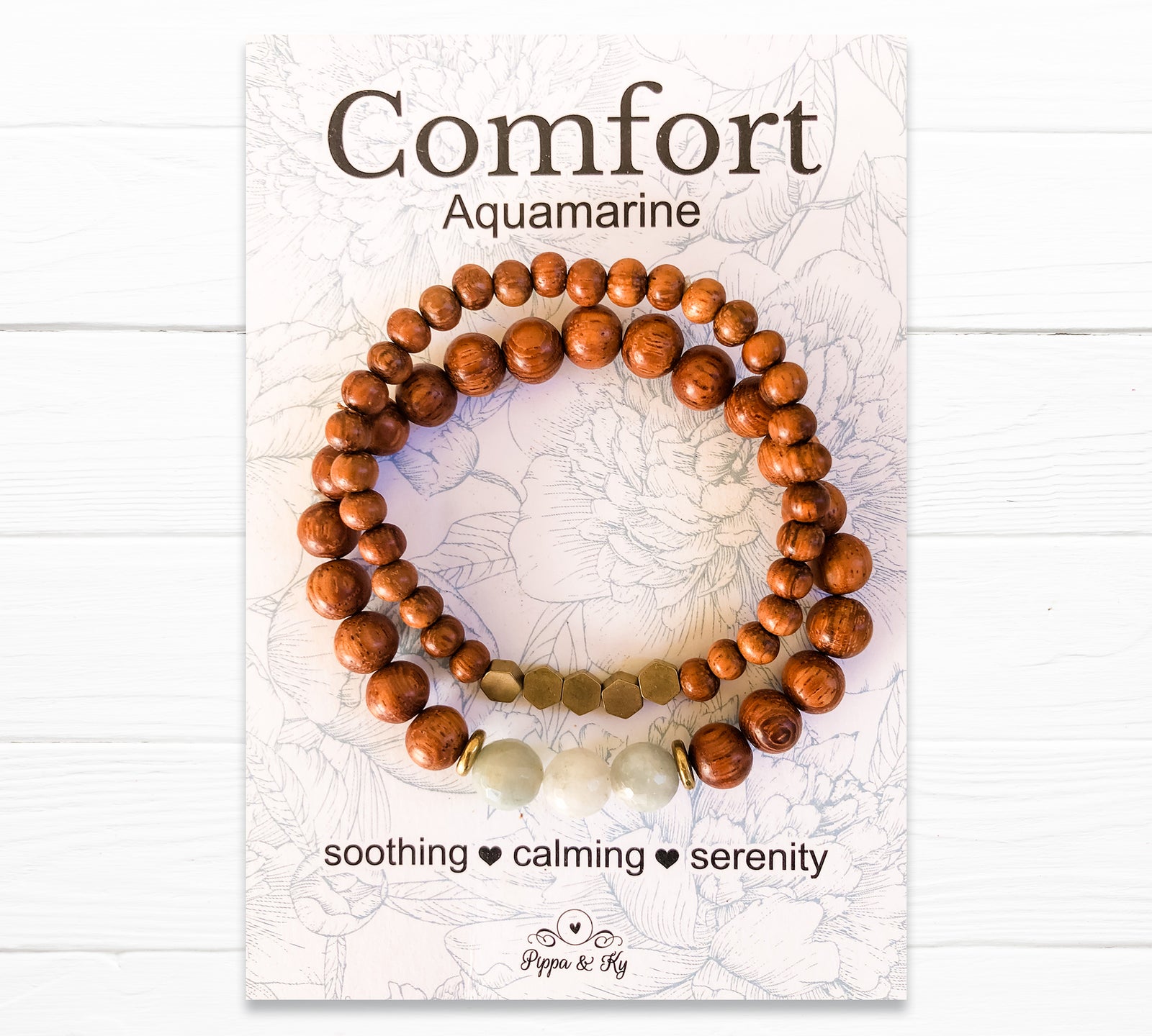 Essential Oil Diffuser Bracelet with Aquamarine Stone