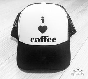 Trucker Hat I Love Coffee